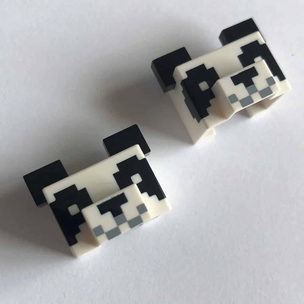LEGO panda Heads LEGO Minecraft Panda heads Panda Minecraft LEGO heads